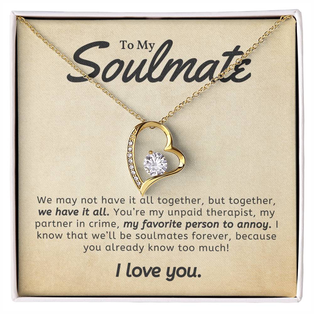 To Soulmate Necklace Gift For Girlfriend Wife Birthday Valentines Day Christmas-[product type]