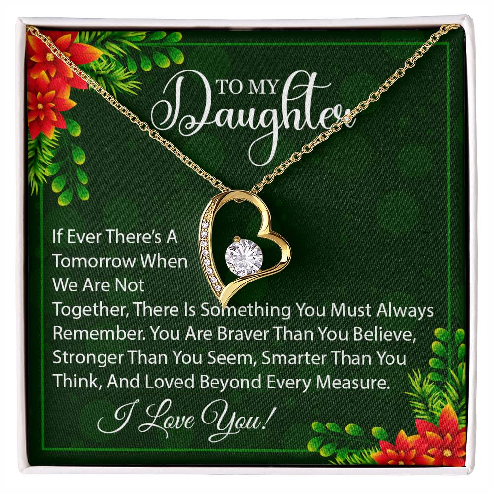 To My Daughter Necklace, Daughter Father Necklace, Daughter Christmas Gifts-[product type]