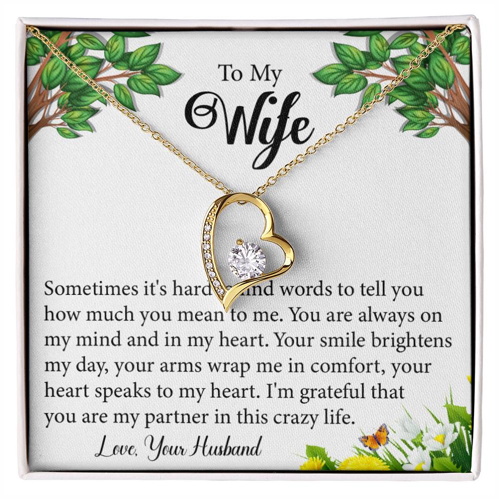 Wife Heart Necklace Gift-[product type]