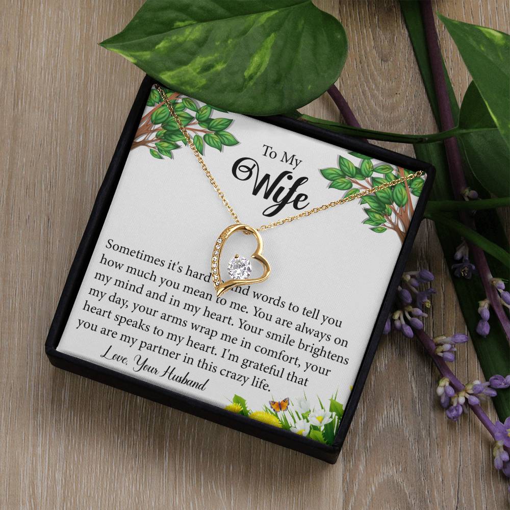 Wife Heart Necklace Gift-[product type]