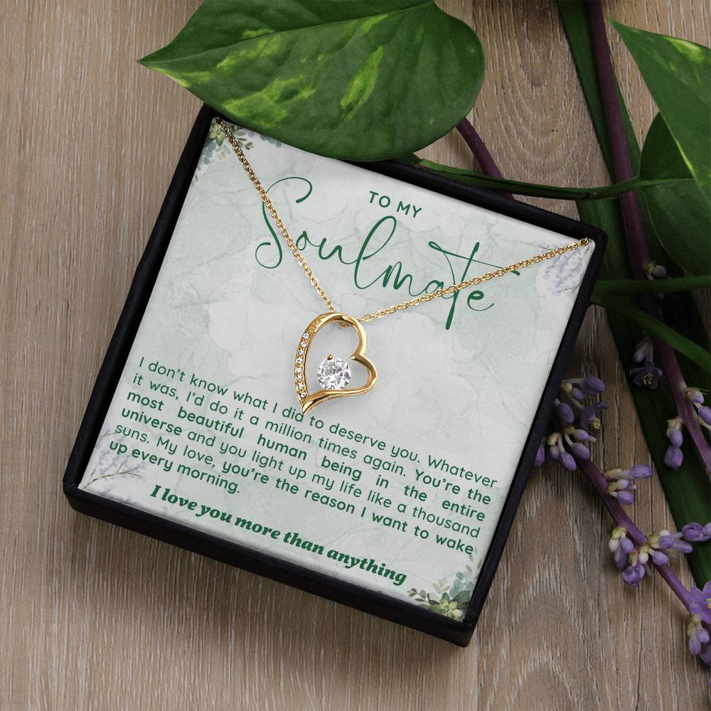 To Soulmate Necklace Gift For Girlfriend Wife Birthday Valentines Day Christmas-[product type]