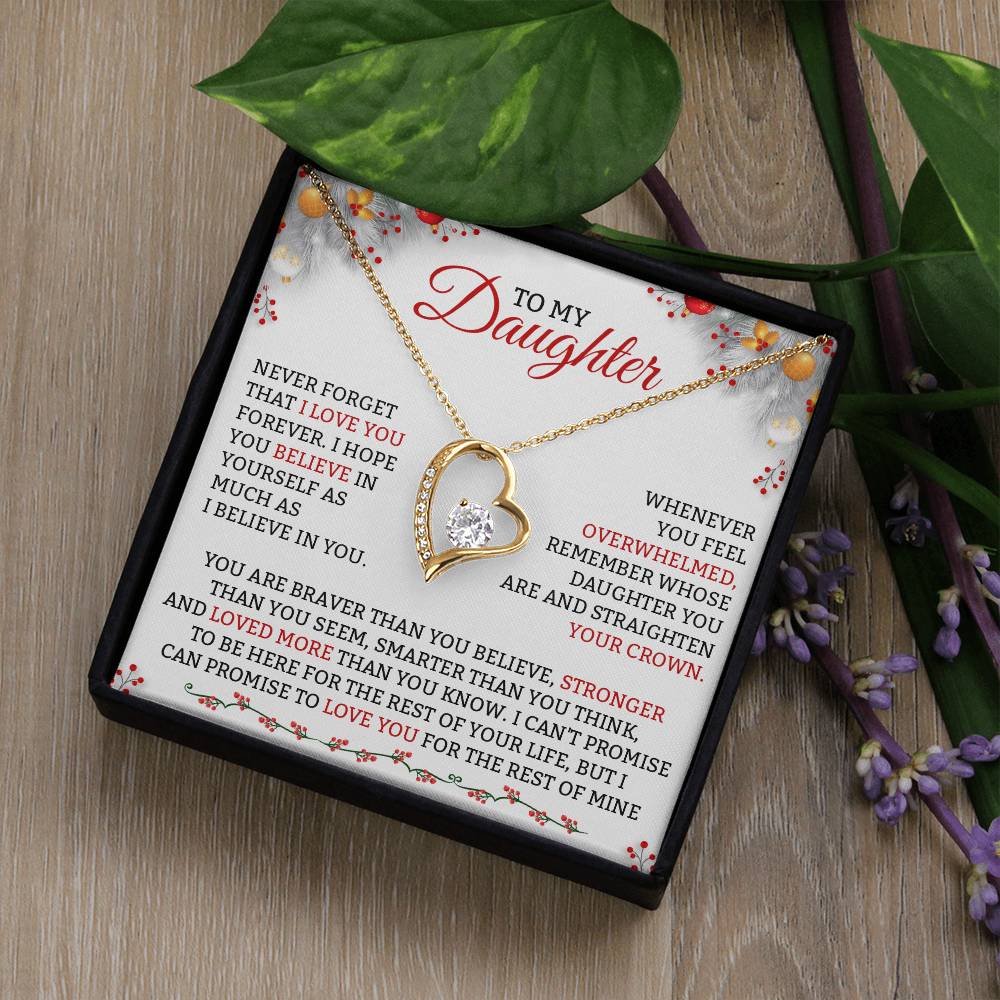 To My Daughter Necklace, Gift for Daughter from Dad, Daughter Christmas Gifts-[product type]