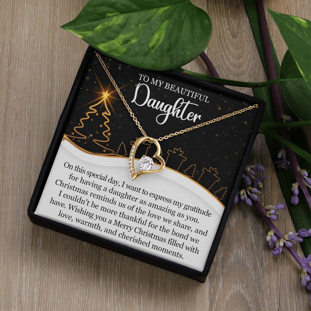 To My Daughter Necklace, Daughter Father Necklace, Daughter Christmas Gifts-[product type]