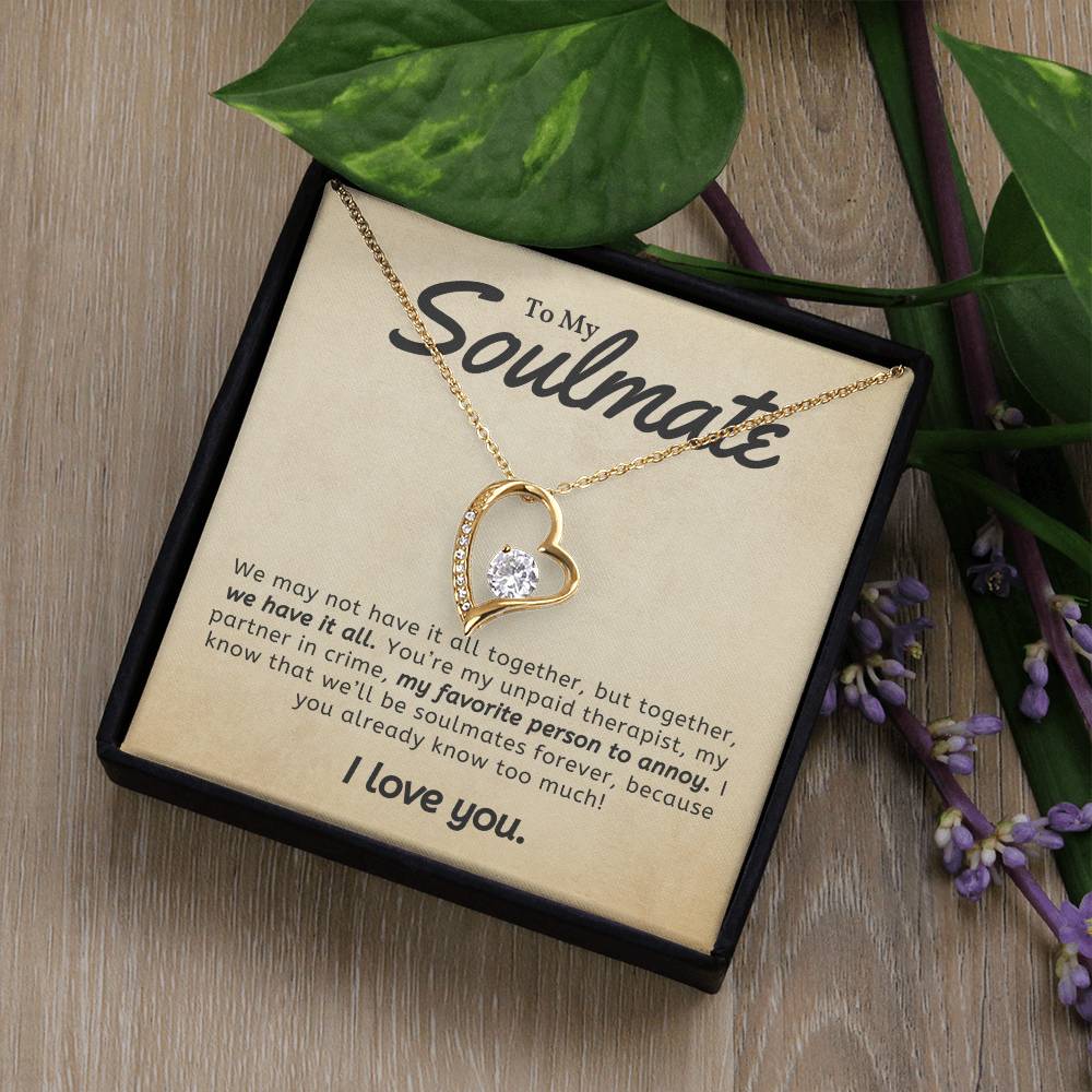 To Soulmate Necklace Gift For Girlfriend Wife Birthday Valentines Day Christmas-[product type]