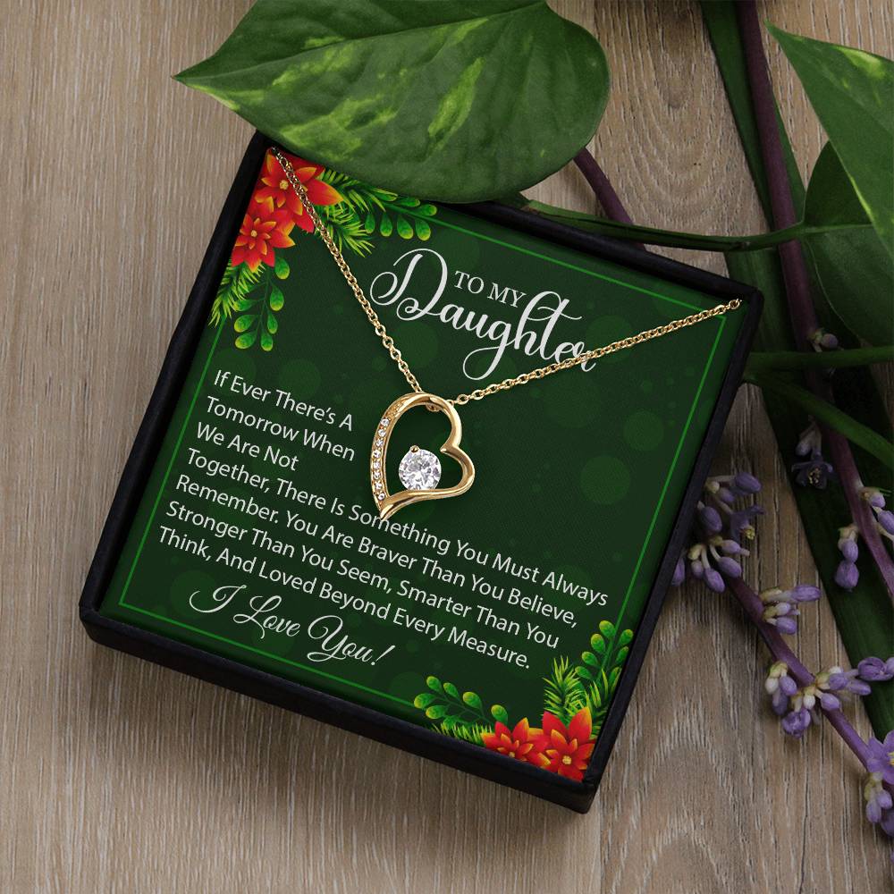 To My Daughter Necklace, Daughter Father Necklace, Daughter Christmas Gifts-[product type]