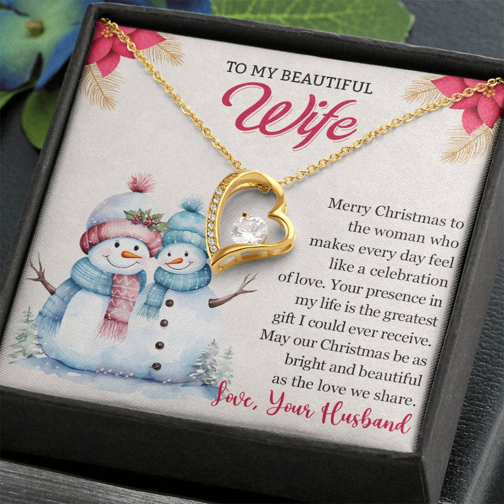 To My Wife, Christmas Gift, Love Knot Necklace, Jewelry Gift For Wife, Wife Gift-[product type]