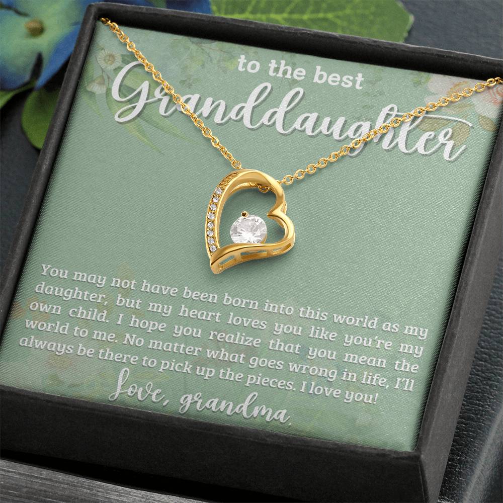 To My Granddaughter Necklace, Christmas Birthday Gift For Granddaughter-[product type]