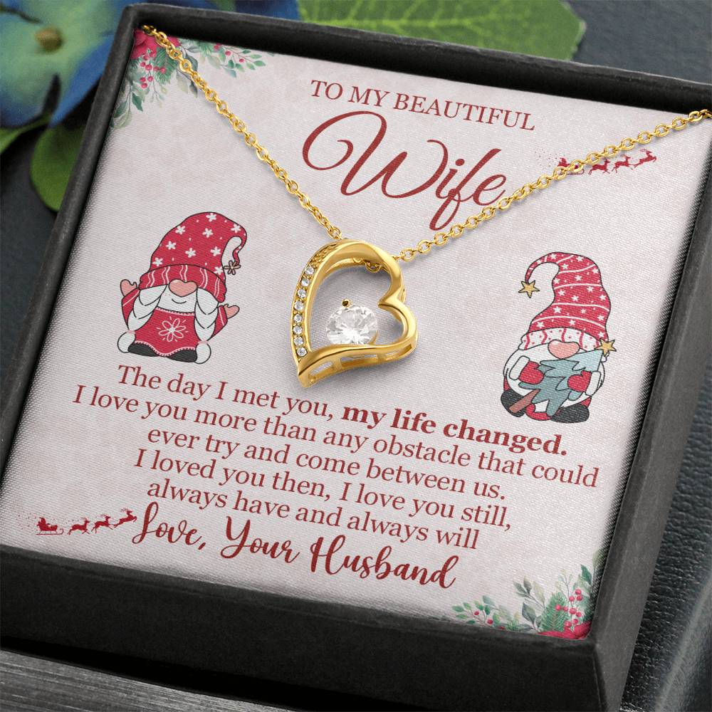 To My Wife, Christmas Gift, Love Knot Necklace, Jewelry Gift For Wife, Wife Gift-[product type]