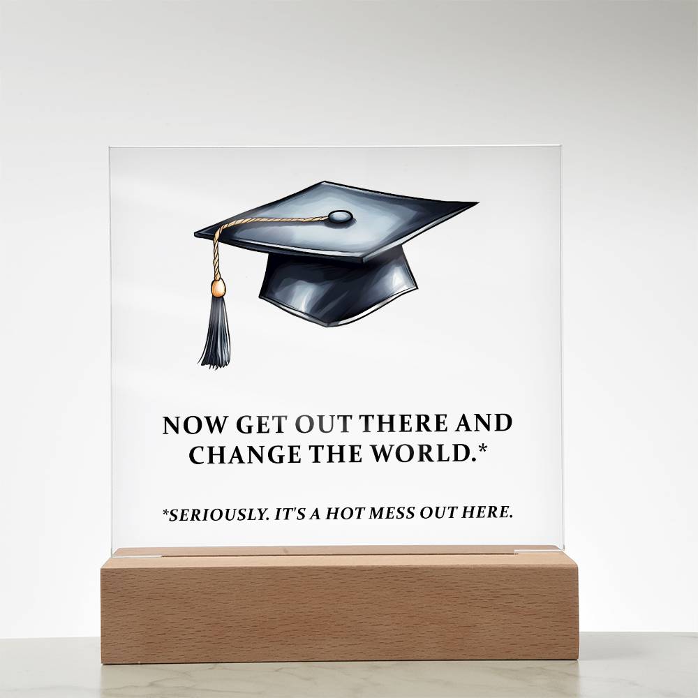 Funny Graduation Plaque Gift