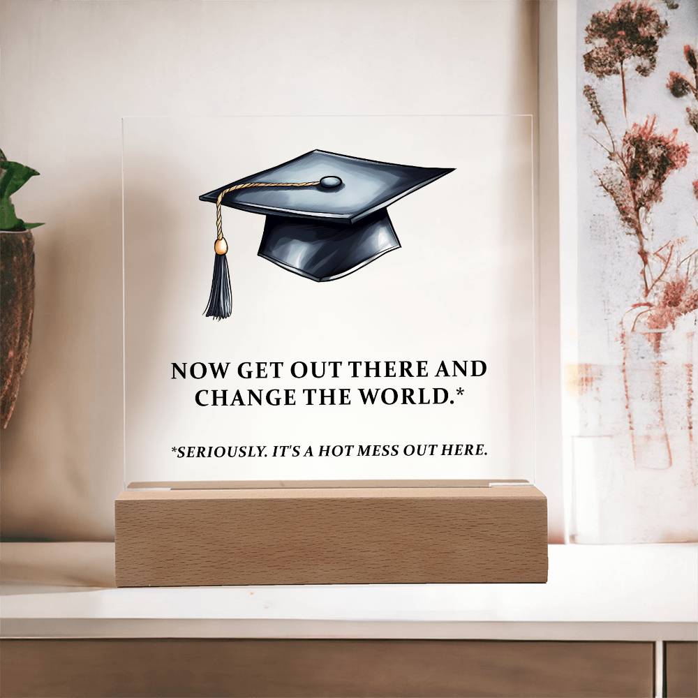 Funny Graduation Plaque Gift