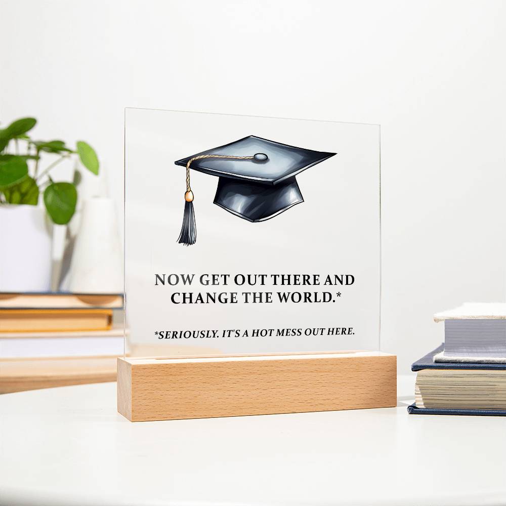 Funny Graduation Plaque Gift