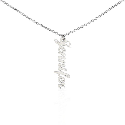 Multi Name Vertical Name Necklace-[Heartfelt Family Gift]