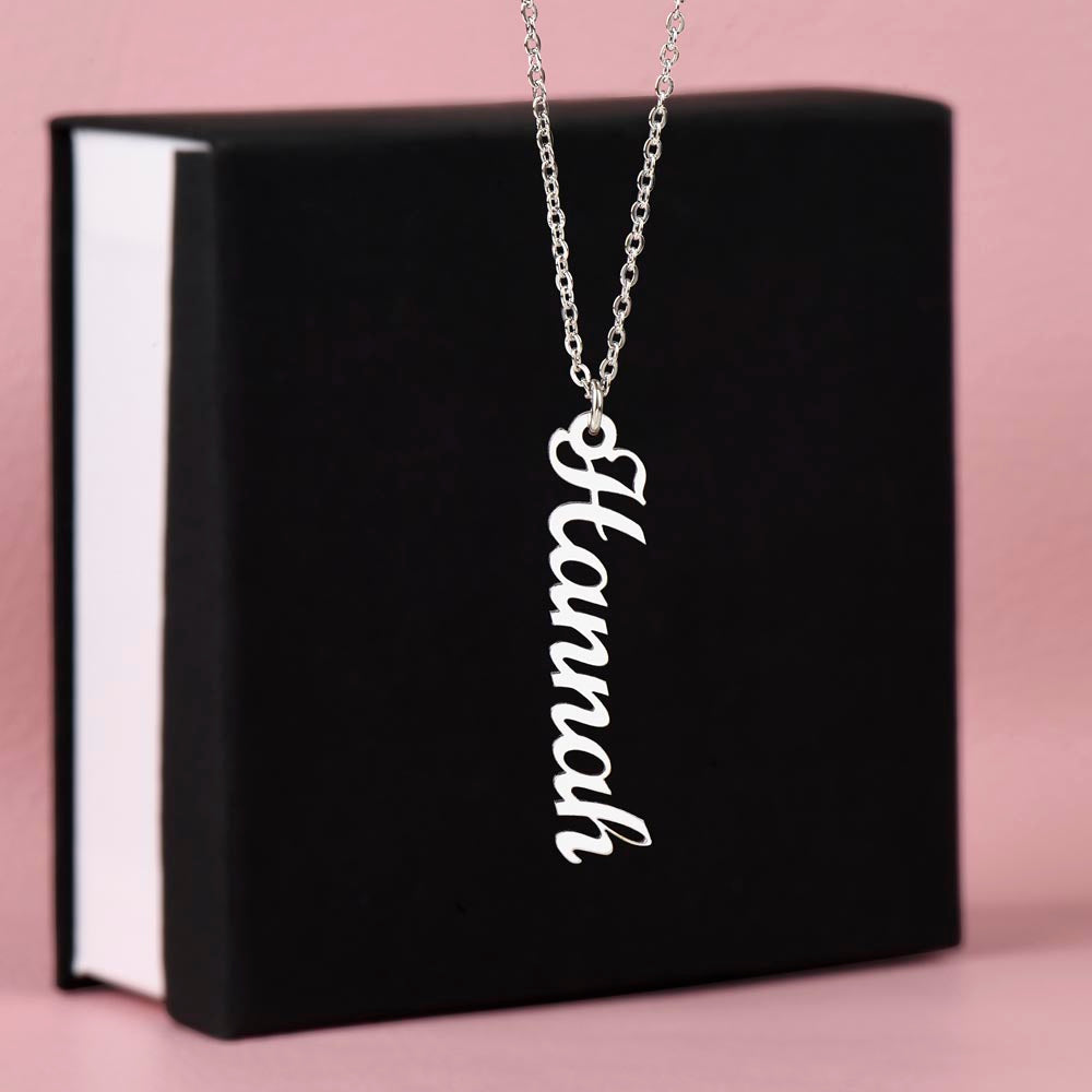 Multi Name Vertical Name Necklace-[Heartfelt Family Gift]