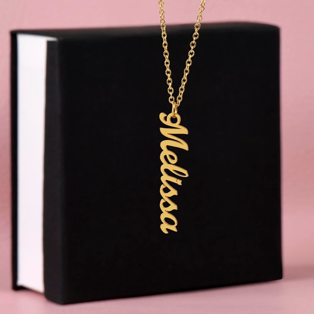 Multi Name Vertical Name Necklace-[Heartfelt Family Gift]