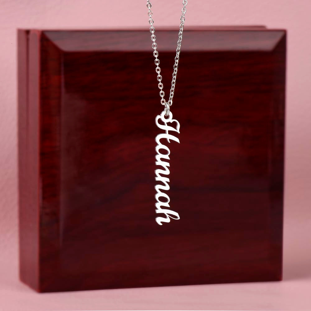 Multi Name Vertical Name Necklace-[Heartfelt Family Gift]