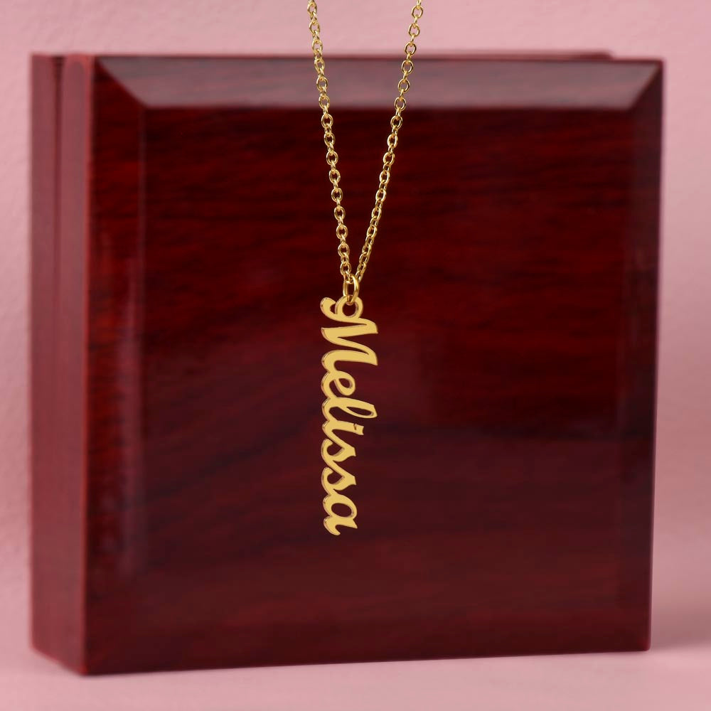 Multi Name Vertical Name Necklace-[Heartfelt Family Gift]