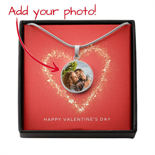 Valentine's Day Photo Necklace Gift For Girlfriend/Soulmate/Wife-[product type]