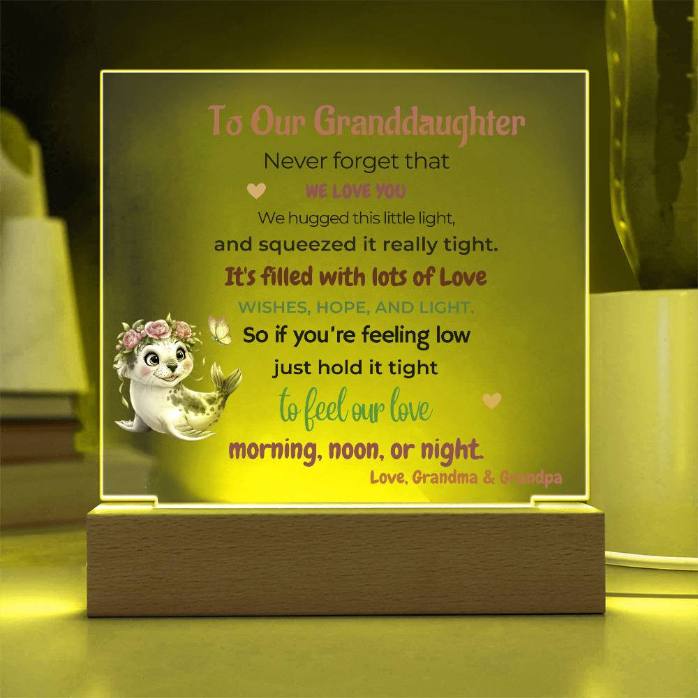 Personalized Granddaughter Sea Animal LED Night Light-[Heartfelt Family Gift]