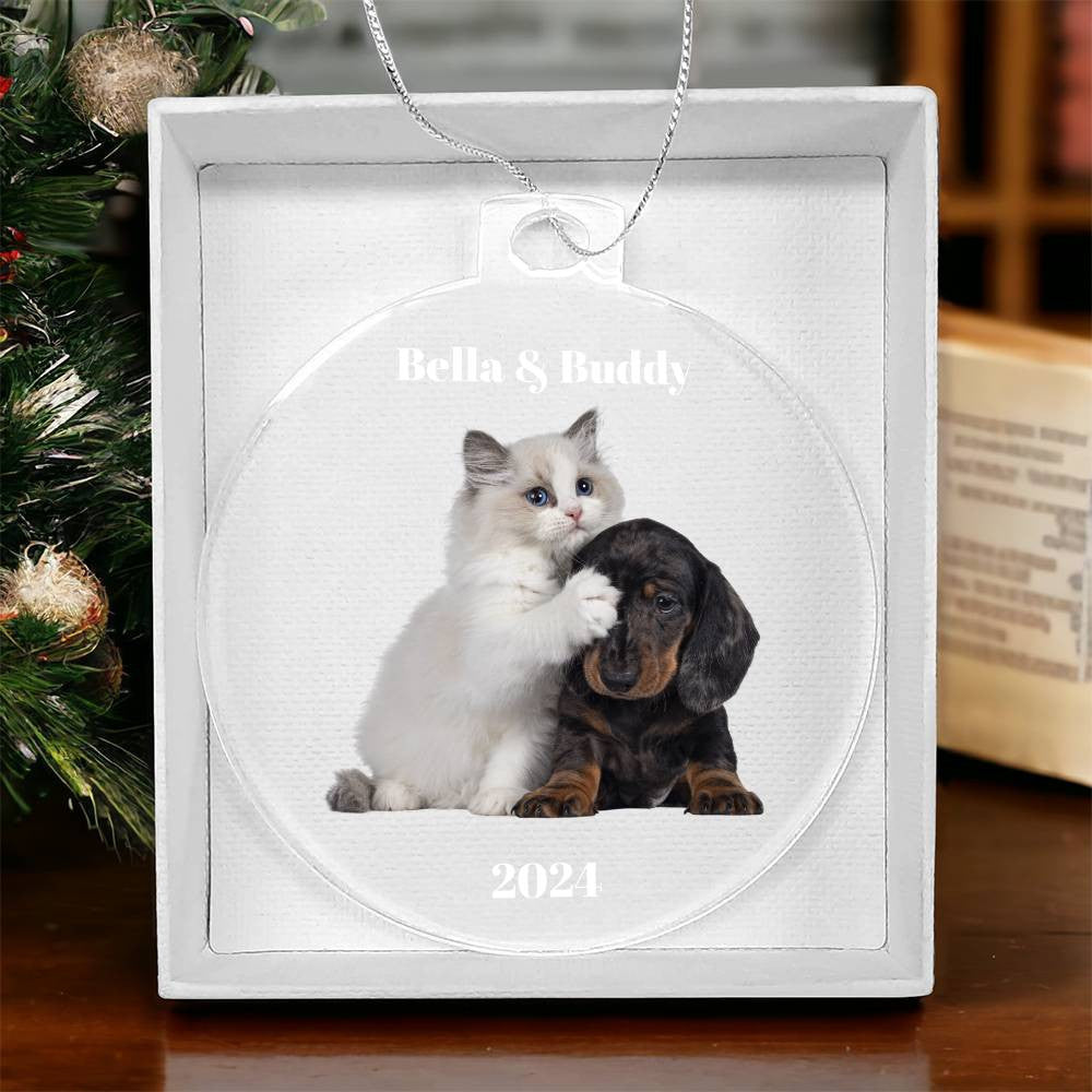 Personalized Pet Photo Charistmas Ornament-[Heartfelt Family Gift]