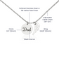 Dad Memorial Necklace Angel Wing Charm-[product type]