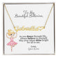 Ballerina Name Necklace with Heart-FashionFinds4U