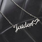 Ballerina Name Necklace with Heart-FashionFinds4U