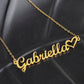 Ballerina Name Necklace with Heart-FashionFinds4U