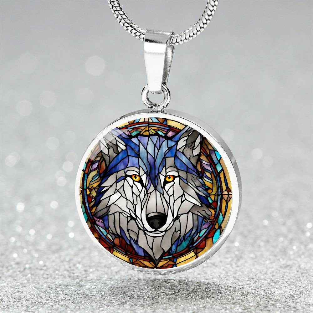 Wolf Necklace or Bangle Charm Bracelet-[product type]