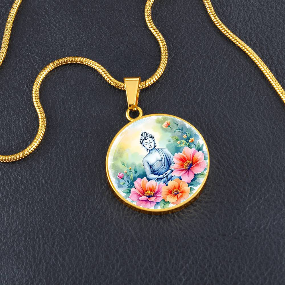 Buddha Pendant Necklace with Engraving-[Heartfelt Family Gift]