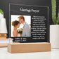 Marriage Prayer Acrylic Plaque-[product type]