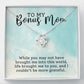 Bonus Mom Grateful Love Knot Necklace-FashionFinds4U