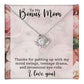 Bonus Mom Thank You Love Knot Necklace-FashionFinds4U