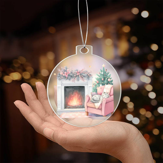 I am Dreaming Of A Pink Christmas Acrylic Christmas Ornament