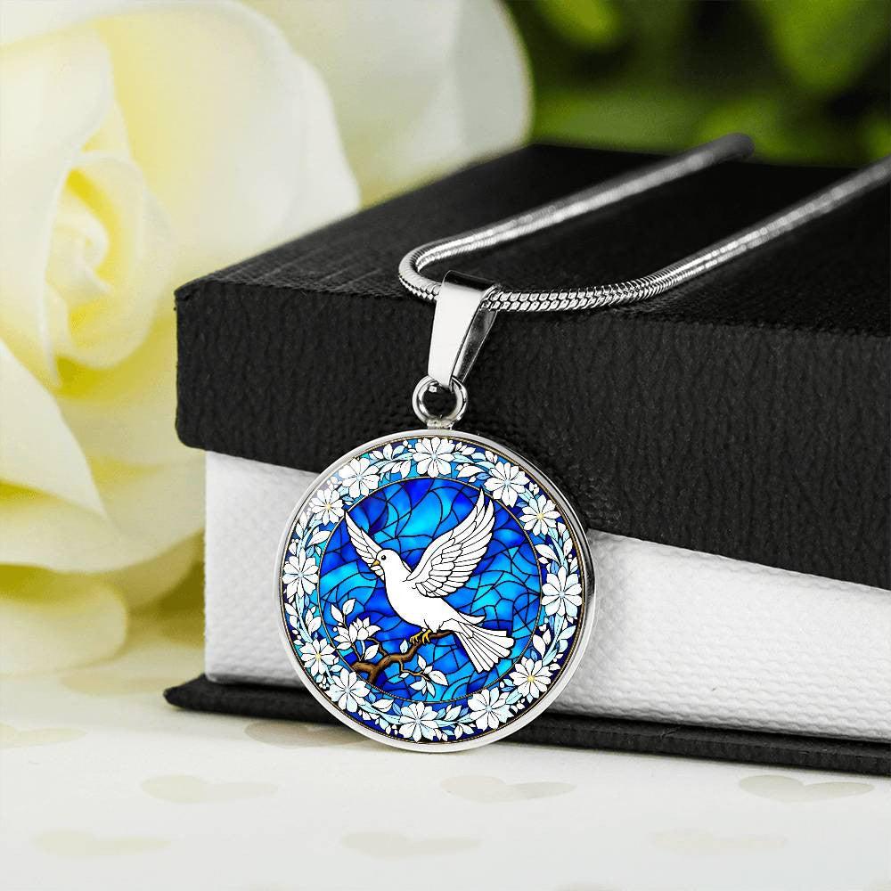 Dove Pendant Necklace-[Heartfelt Family Gift]