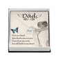 Dad Memorial Necklace Angel Wing Charm-[product type]