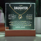 Daughter from Dad Acrylic Jewelry Holder with Necklace