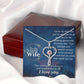 Wife Nurse Stethoscope Necklace Gift-[product type]