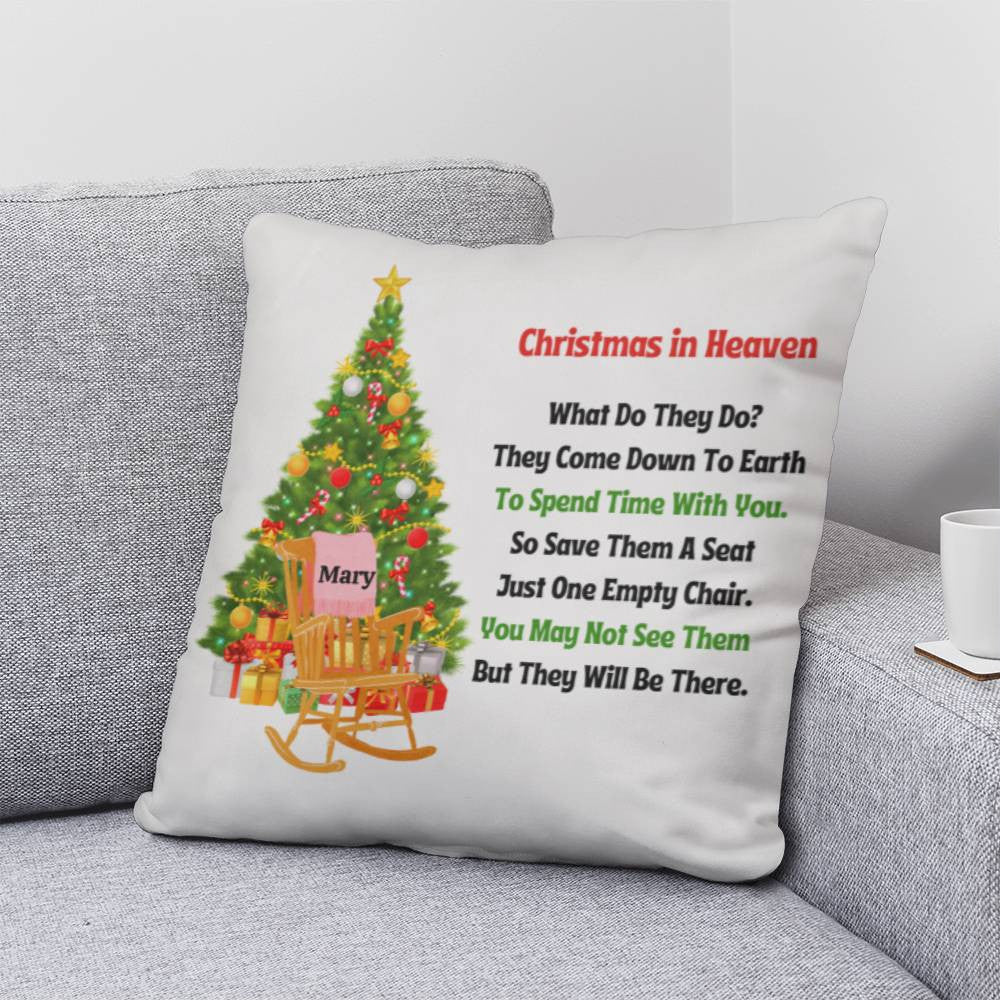 Christmas in Heaven Memorial Pillow-[product type]