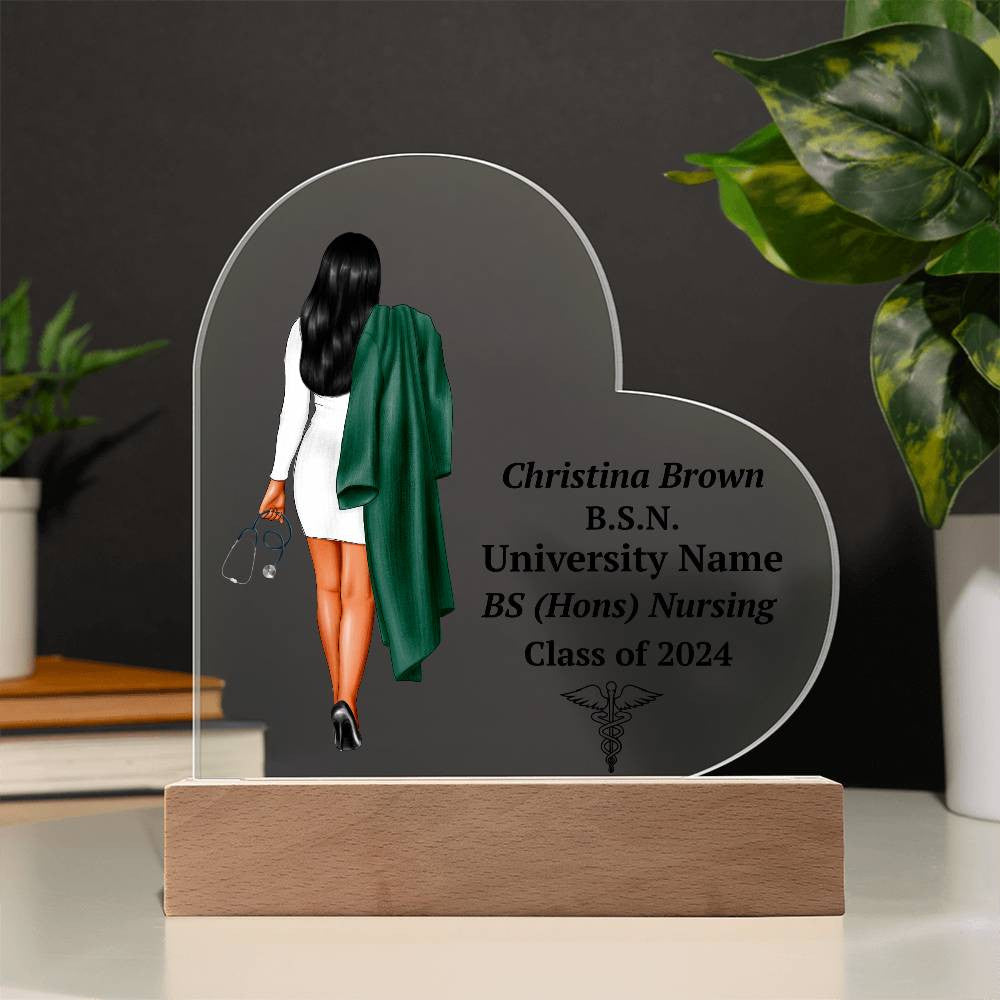 Personalized Nursing Graduation LED Plaque Gift-[product type]