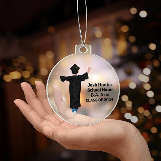 Personalized Graduation Ornament for male-[product type]