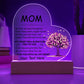 Mom Acrylic Heart Plaque Gift-[product type]