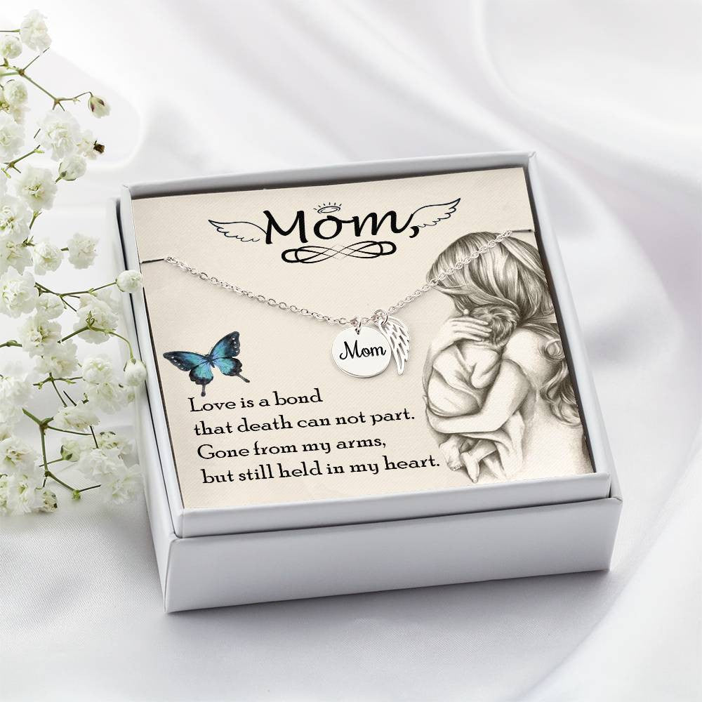 Love is bond(1) Mom Memorial Necklace-[product type]