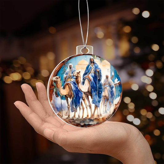 3 Wise Men Acrylic Christmas Ornament