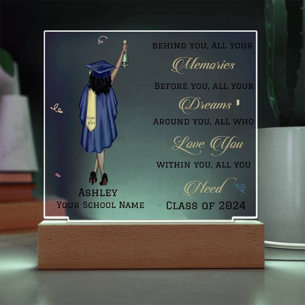 Personalized Graduation Gift, Class of 2024, 6 Text Colors, College Graduation, Grad Gift, Graduate Gifts, Master's Degree-[product type]