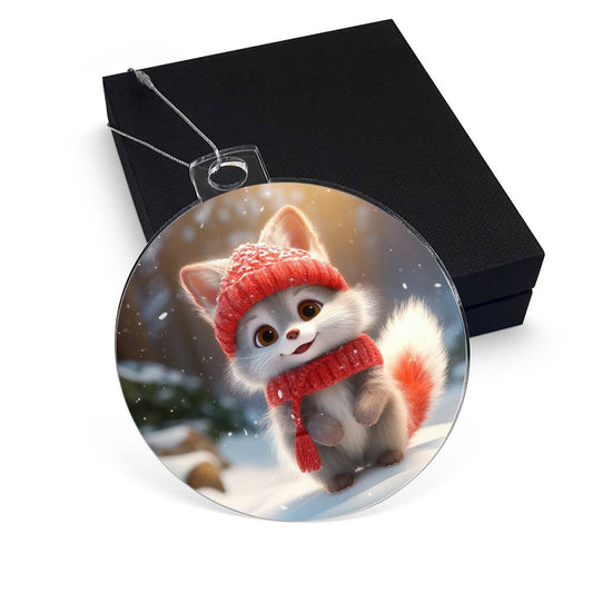 Cute Animal Acrylic Christmas Ornament-[Heartfelt Family Gift]