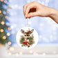 Owl Acrylic Christmas Ornament-[Heartfelt Family Gift]