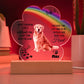 Dog Memorial Acrylic Paw Print Plaque-[product type]