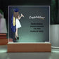 Graduation Acrylic Square Plaque-[product type]