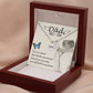 Dad Memorial Necklace Angel Wing Charm-[product type]