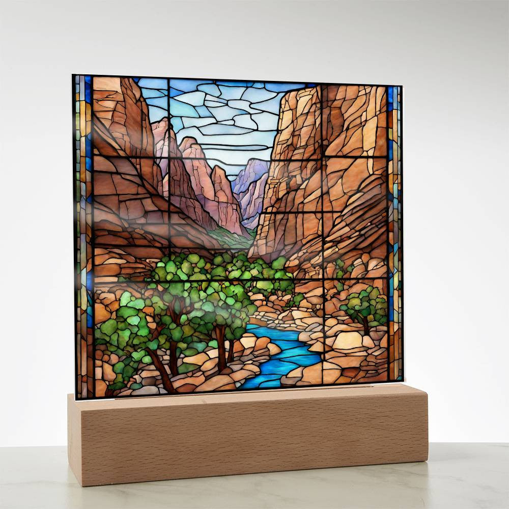 Zion National Park Acrylic Photo-[product type]